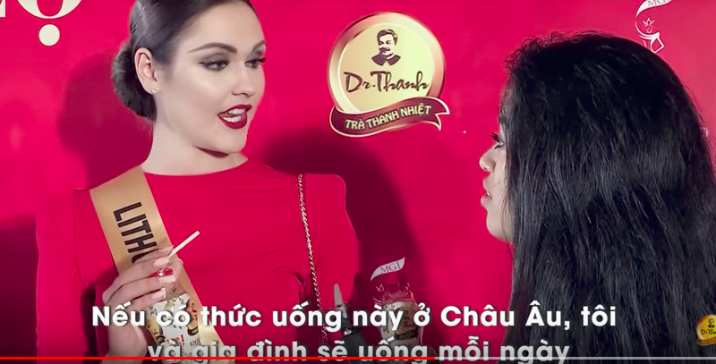 Hoa Hậu Hòa Bình Thế Giới chia sẻ về Trà thảo mộc Dr.Thanh không đường