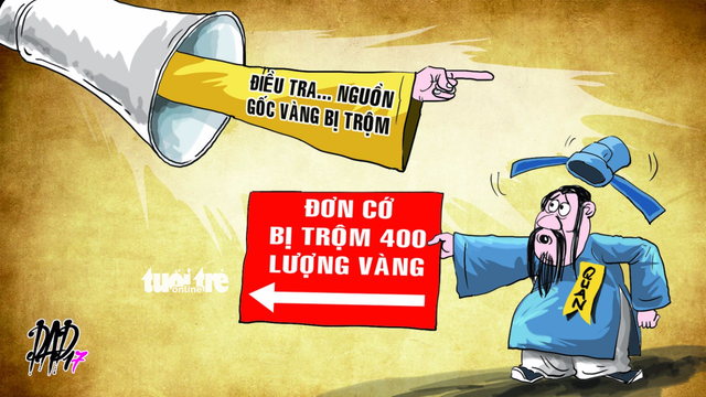 Quan khâm sai mất vàng, sao Vua không truy bắt trộm?
