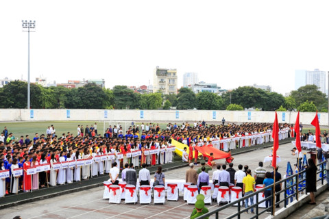 Tưng bừng khai mạc Giải bóng đá học sinh THPT Hà Nội – Báo ANTĐ 2017 Cúp Number 1 Active