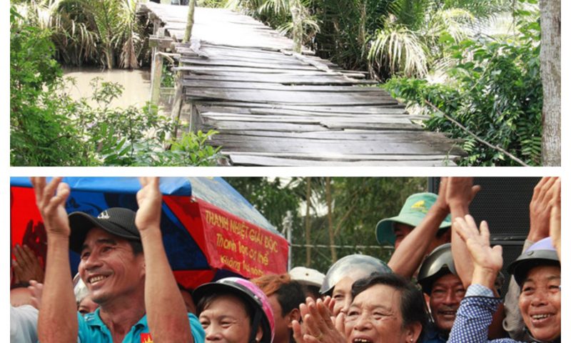 Tân Hiệp Phát tiếp tục xây cầu cho đồng bào Khmer tại Hậu Giang