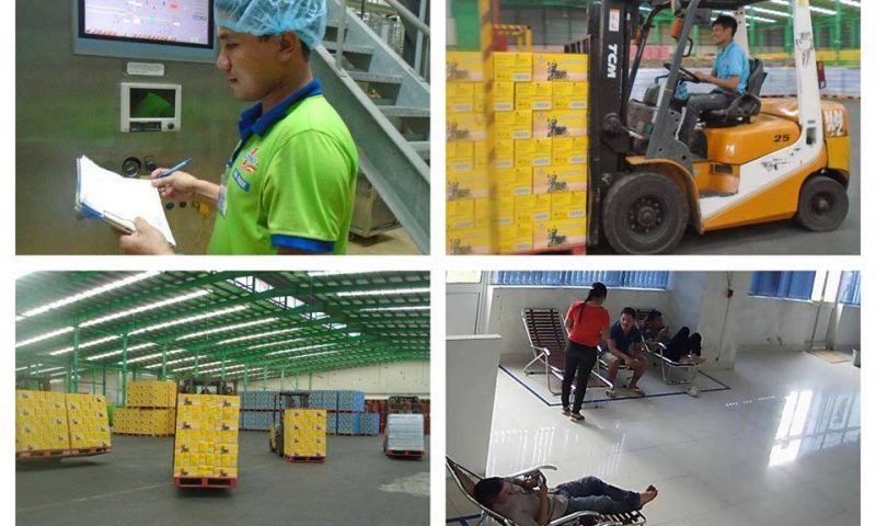 Bức tranh ‘Làm chủ trong công việc’ ở nhà máy Number One Hà Nam