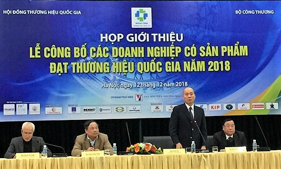 97 doanh nghiệp có sản phẩm đạt Thương hiệu Quốc gia năm 2018