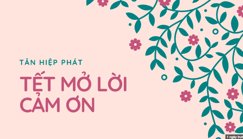 Tân Hiệp Phát khởi động cuộc thi nội bộ “Tết mở lời cảm ơn”