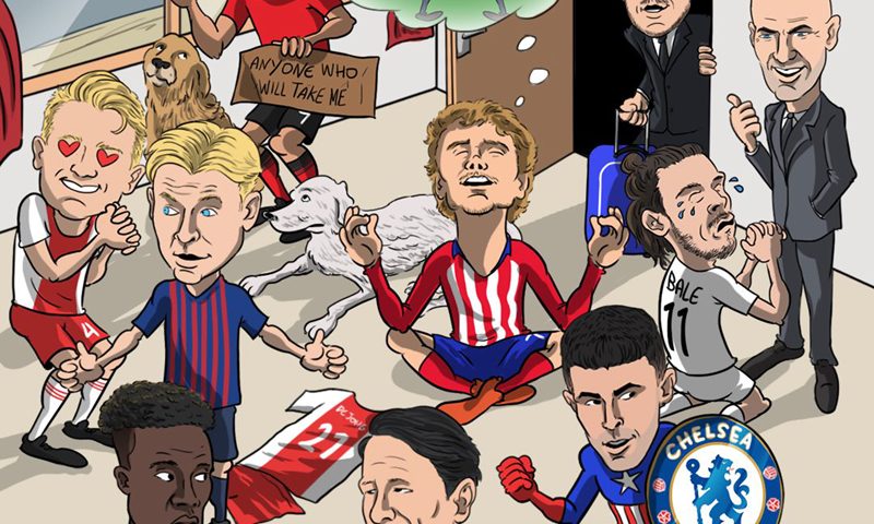Biếm họa 24h: Bale “cầu xin” Zidane, Griezmann phân vân vì tiền