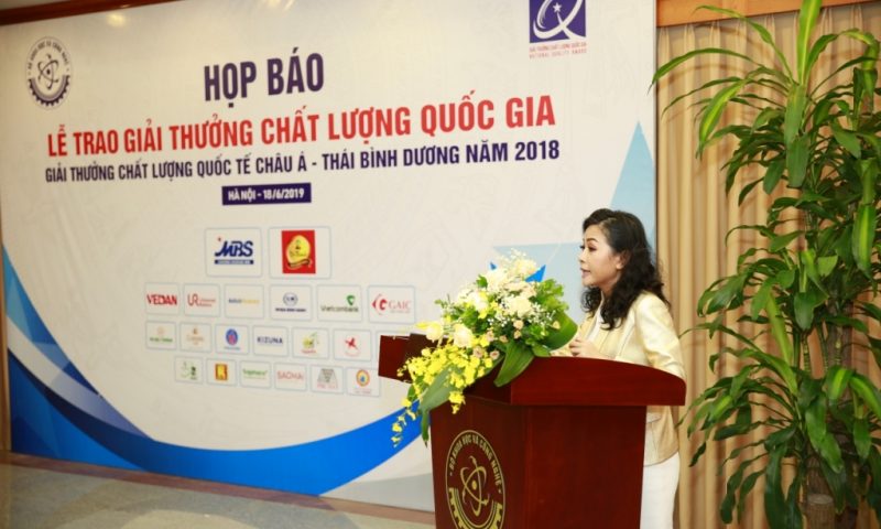Bộ KHCN trao giải Vàng Chất lượng Quốc gia cho tập đoàn Tân Hiệp Phát