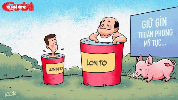 Biếm họa về cái lon