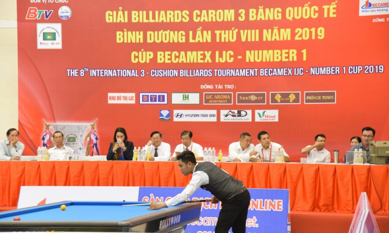 Nước tăng lực Number 1 tiếp tục đồng hành cùng Giải Billiards Carom 3 băng quốc tế Bình Dương