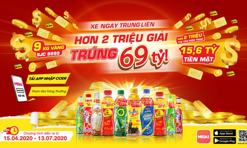 Chương trình khuyến mãi “dễ chơi dễ trúng” lớn chưa từng có qua ứng dụng mới toanh Mega1