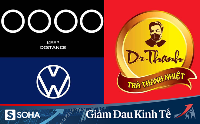Logo các thương hiệu nổi tiếng đồng loạt “xa nhau 2 mét” thời Covid-19