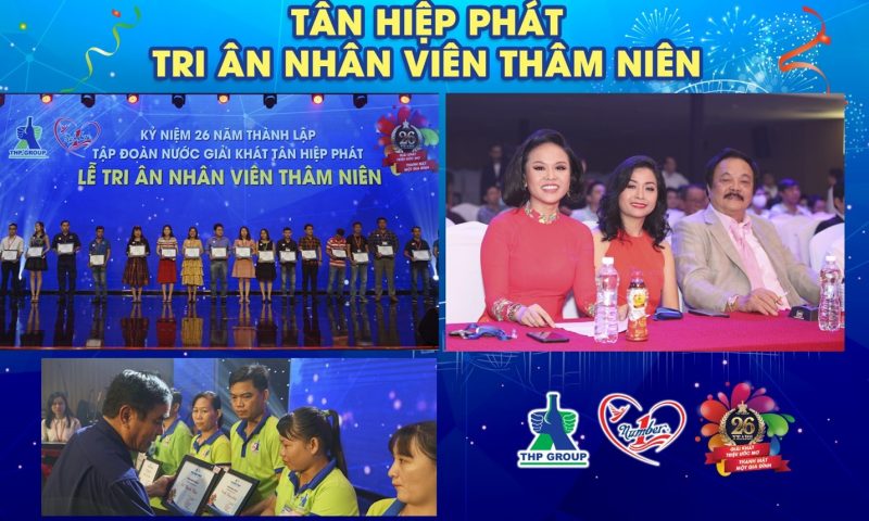 Tân Hiệp Phát tri ân nhân viên thâm niên trong dịp Kỷ niệm 26 năm thành lập (1994 -2020)