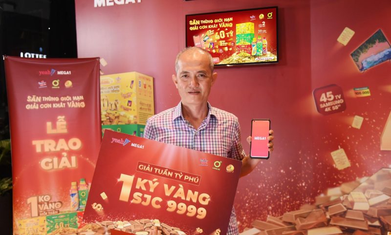 Mua 50 thùng nước giải khát, khách hàng TP.HCM trúng 1 kg vàng